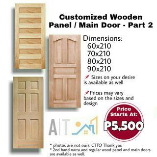 🔥Customized Wooden Panel / Main Door🔥
     - Part 2
