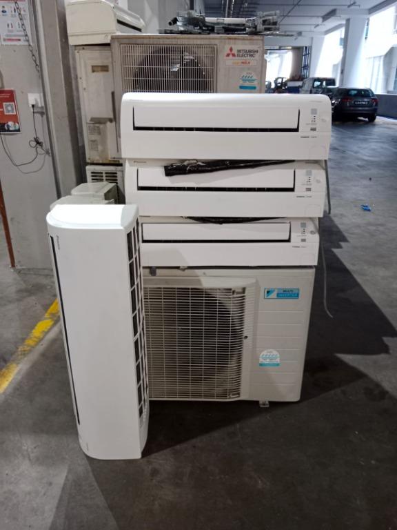 Daikin system 4 full set second hand air conditioner, TV & Home
