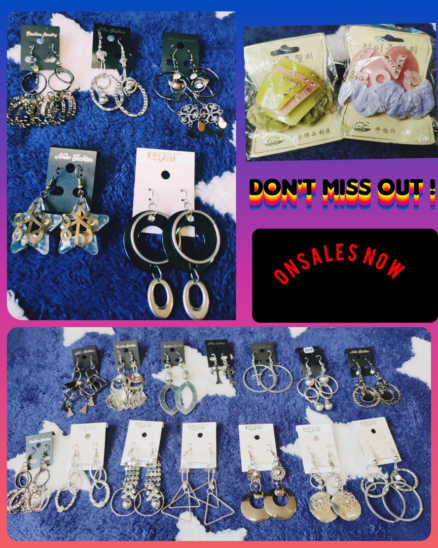 Dangling earrings, Women's Fashion, Jewelry & Organisers, Earrings on