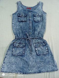 Denim dress buttom down