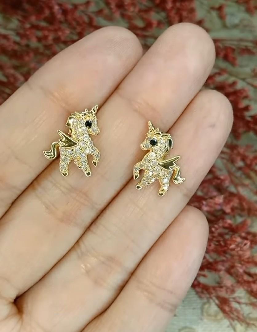 Unicorn diamond clearance earrings