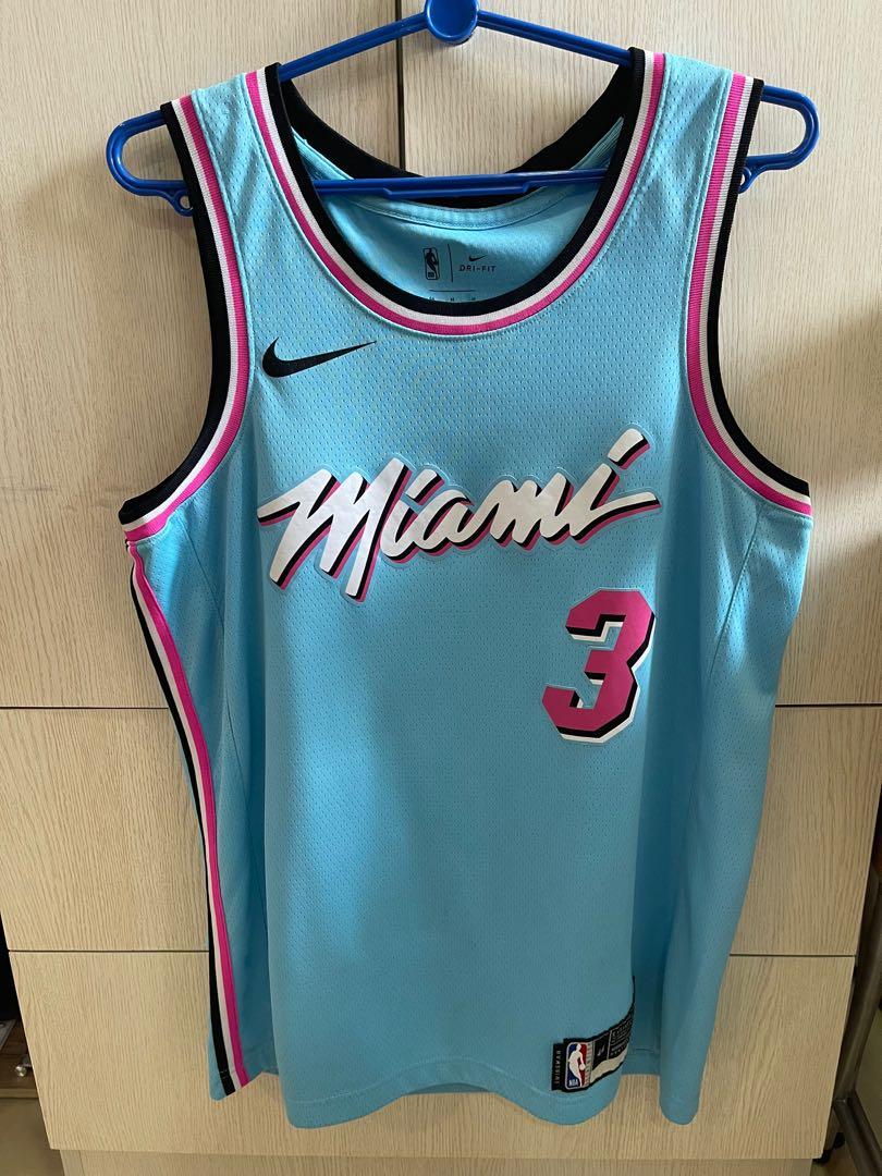 Nike, Shirts, Rare Nike Nba Miami Heat Dwayne Wade Miami Vice