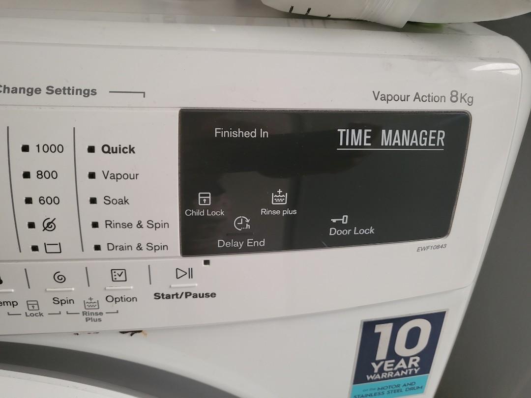 Electrolux 8kg Front load washer, TV & Home Appliances, Washing