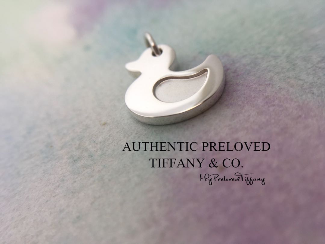 Lucky Duck Duckling Silver Charm 