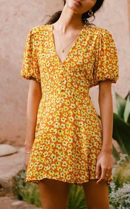 Faithfull the Brand Ilia floral mini dress - like Reformation, Realisation,  With Jan, Women's Fashion, Dresses & Sets, Dresses on Carousell