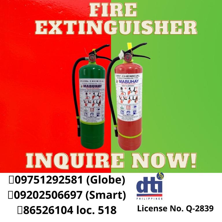Fire Extinguisher For Permit and License, Commercial & Industrial