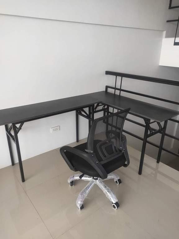 FOLDABLE COMPUTER TABLES AND OFFICE CHAIR (Category: Tables & Sets) located in Quezon City. Submitted by masculino (Listing ID 1153384904, Image 1). Description: AVAILABLE✔️ COMPUTER FOLDING TABLE ❤️❤️ BODEGA PRICE‼️✔️ 80X40✔️ 100X40✔️ 120X40✔️ 100X60✔️ 120X60✔️ COD!w/DELIVERY CHARGE✔️ TRHU GCASH PAYMENT✔️ OPEN FOR BULK ORDERS✔️ OPEN FOR PICK UP ORDERS✔️ DIRECT MESSAGE ME🤗❤️ LOC: QUEZON CITY😇.