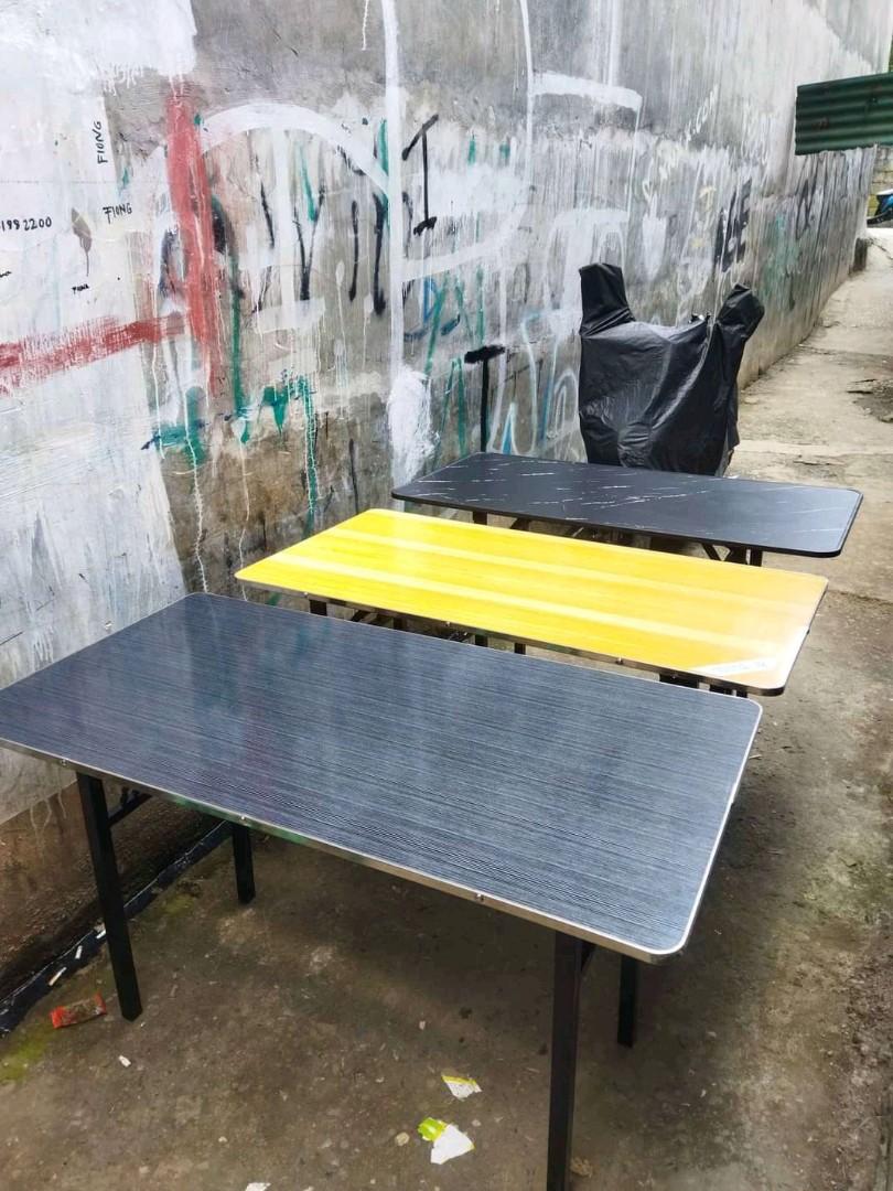 FOLDABLE COMPUTER TABLES AND OFFICE CHAIR (Category: Tables & Sets) located in Quezon City. Submitted by masculino (Listing ID 1153384904, Image 2). Description: AVAILABLE✔️ COMPUTER FOLDING TABLE ❤️❤️ BODEGA PRICE‼️✔️ 80X40✔️ 100X40✔️ 120X40✔️ 100X60✔️ 120X60✔️ COD!w/DELIVERY CHARGE✔️ TRHU GCASH PAYMENT✔️ OPEN FOR BULK ORDERS✔️ OPEN FOR PICK UP ORDERS✔️ DIRECT MESSAGE ME🤗❤️ LOC: QUEZON CITY😇.