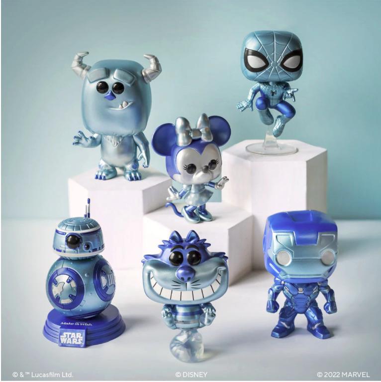 Funko Pop! Make-A-Wish Set of 5 - Minnie, Sulley, Cheshire Cat, BB-8 and  Spider-Man