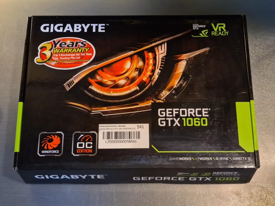 Gigabyte geforce gtx 1060 6gb gddr5 hot sale
