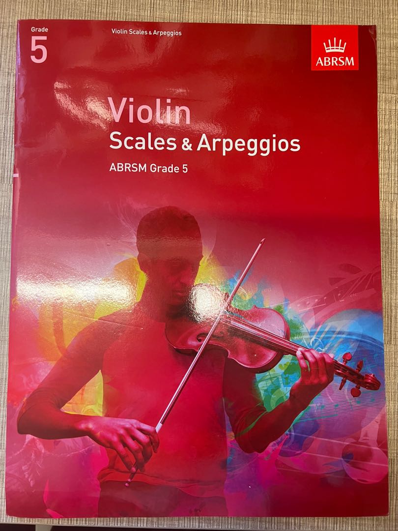 Grade 5 violin scales and arpeggios book, 興趣及遊戲, 書本 & 文具, 書本及雜誌 補充練習