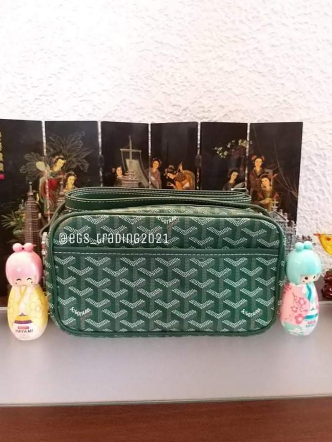 Goyard chevron goyardine sac capvert deals