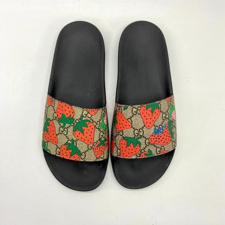 Gucci new arrivals strawberry sliders