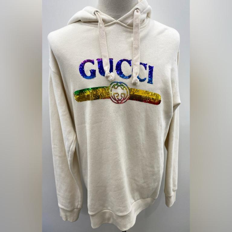 Rainbow clearance gucci hoodie