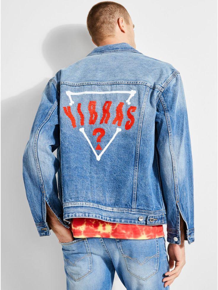 Guess j balvin denim jacket shop
