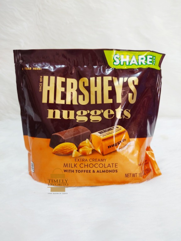 Hershey's Nuggets Extra Creamy Milk Chocolate with Toffee & Almonds
