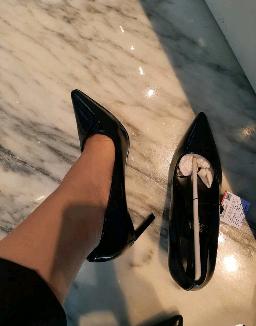 HIGH HEELS ZARA BLACK, Fesyen Wanita 