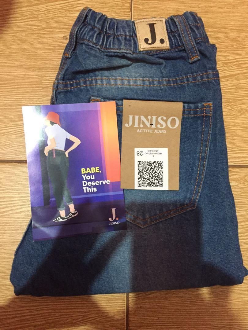 Highwaist Mom Jeans, Fesyen Wanita 