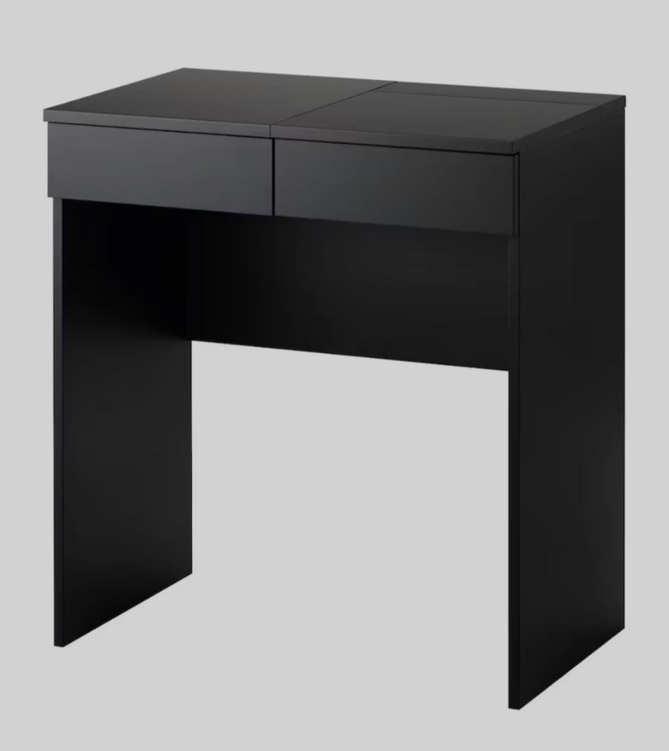 Ikea BRIMNES Dressing Table in Black, 70x42cm, Furniture & Home Living