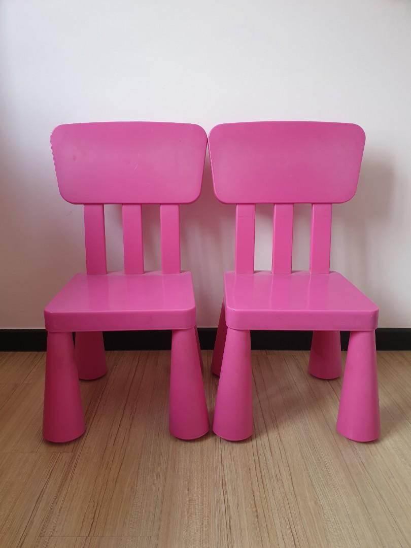 Ikea Pink Chairs, Babies & Kids, Baby Nursery & Kids Furniture, Kids