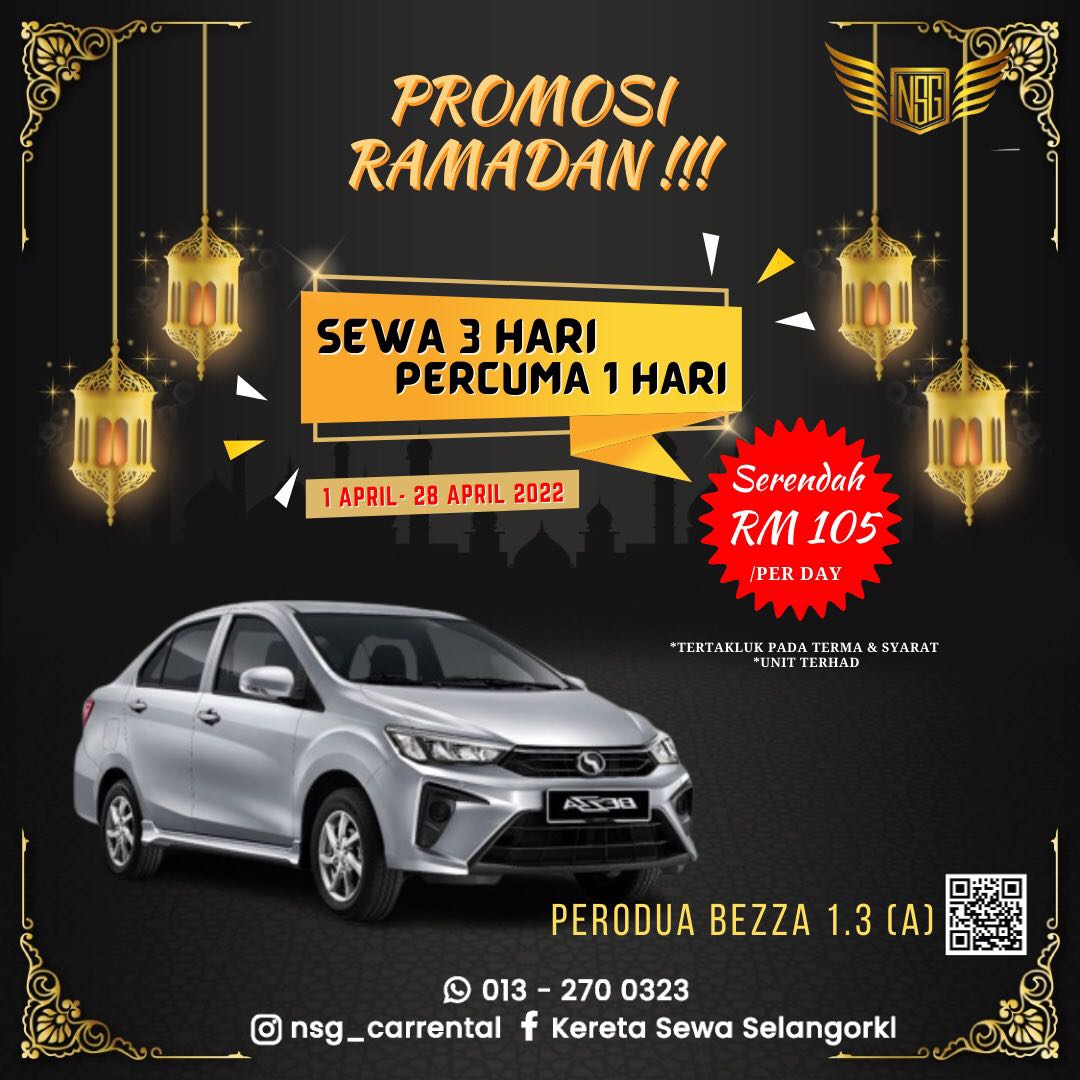 Poster Promosi Jualan Kereta Hari Raya