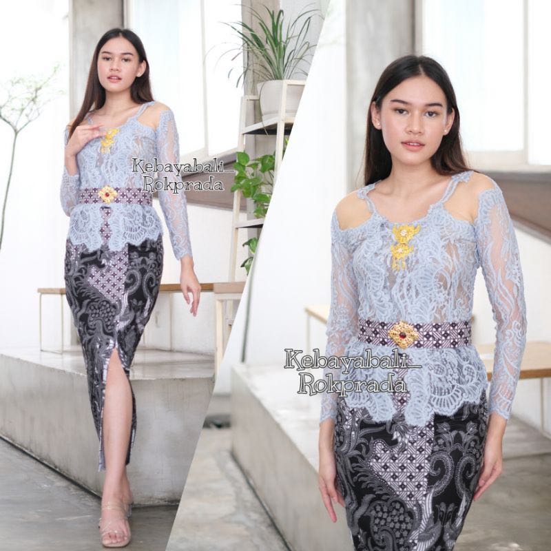 Kutubaru Kebaya Bali Modern - Full Set, Women's Fashion, Muslimah ...