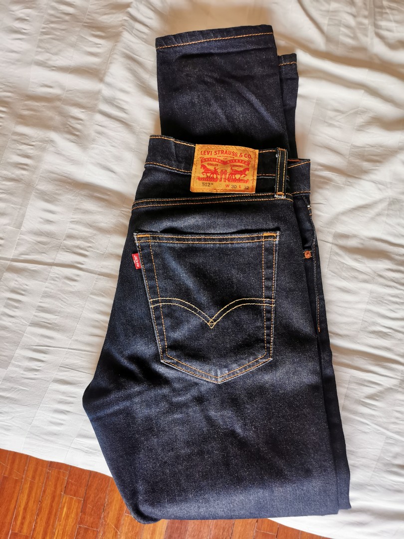 LEVIS 512 SLIM TAPERED RAW DENIM, Men's Fashion, Bottoms, Jeans on Carousell