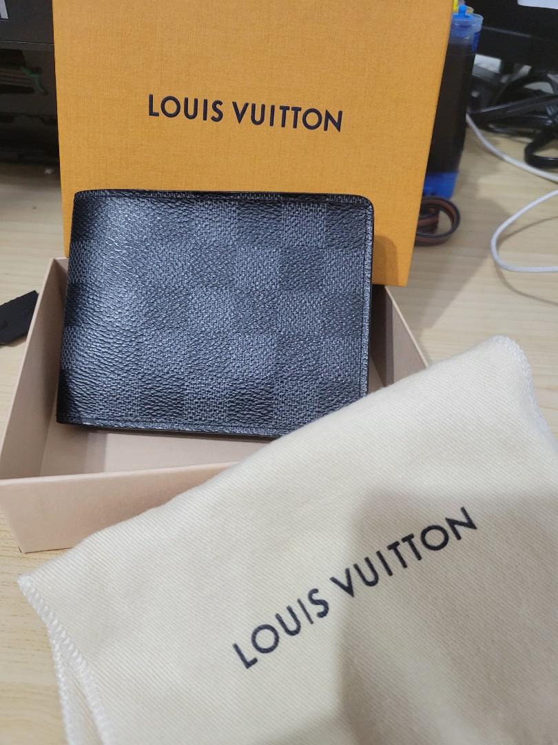 Authentic Louis Vuitton Damier Graphite Portefeuille Long Modulable Bifold Walle