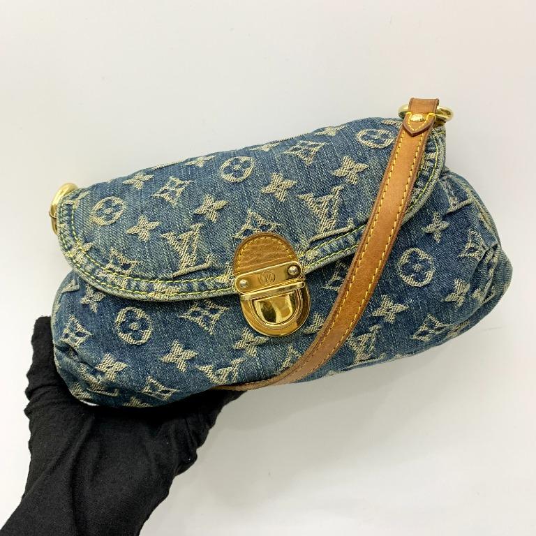 Louis Vuitton Mini Pleaty Blue Shoulder Handbag, Luxury, Bags & Wallets on  Carousell