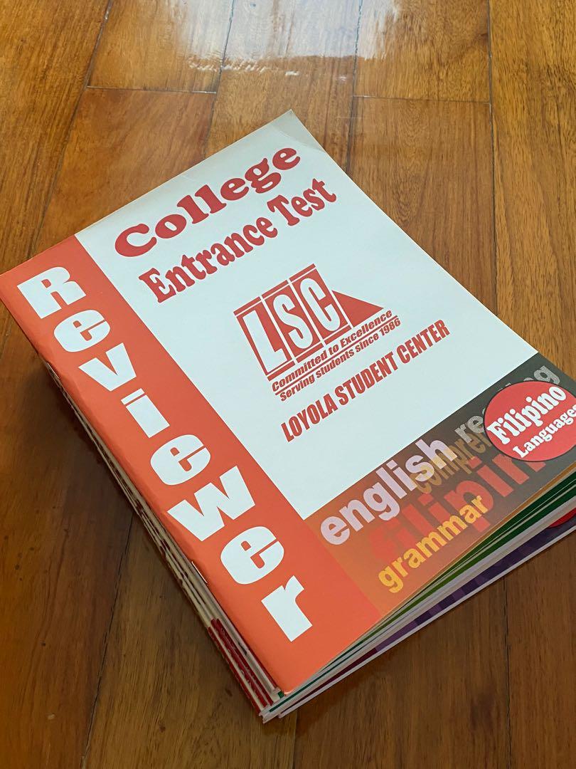 LSC College Entrance Exam Reviewer SET Filipino, English, Science, Math, General, Hobbies