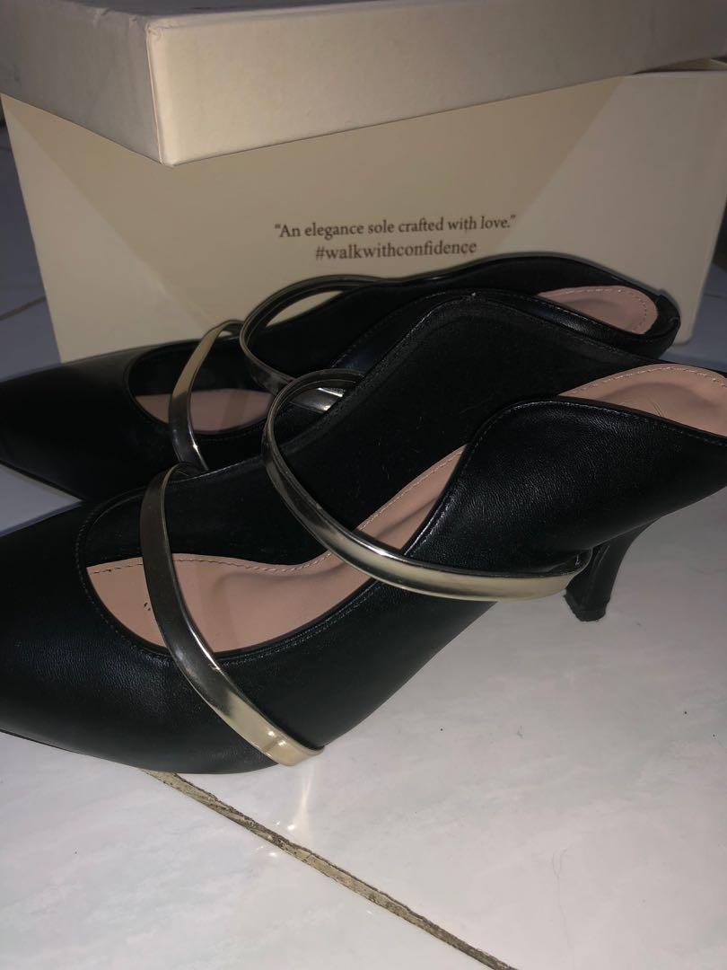 britta platform heels black