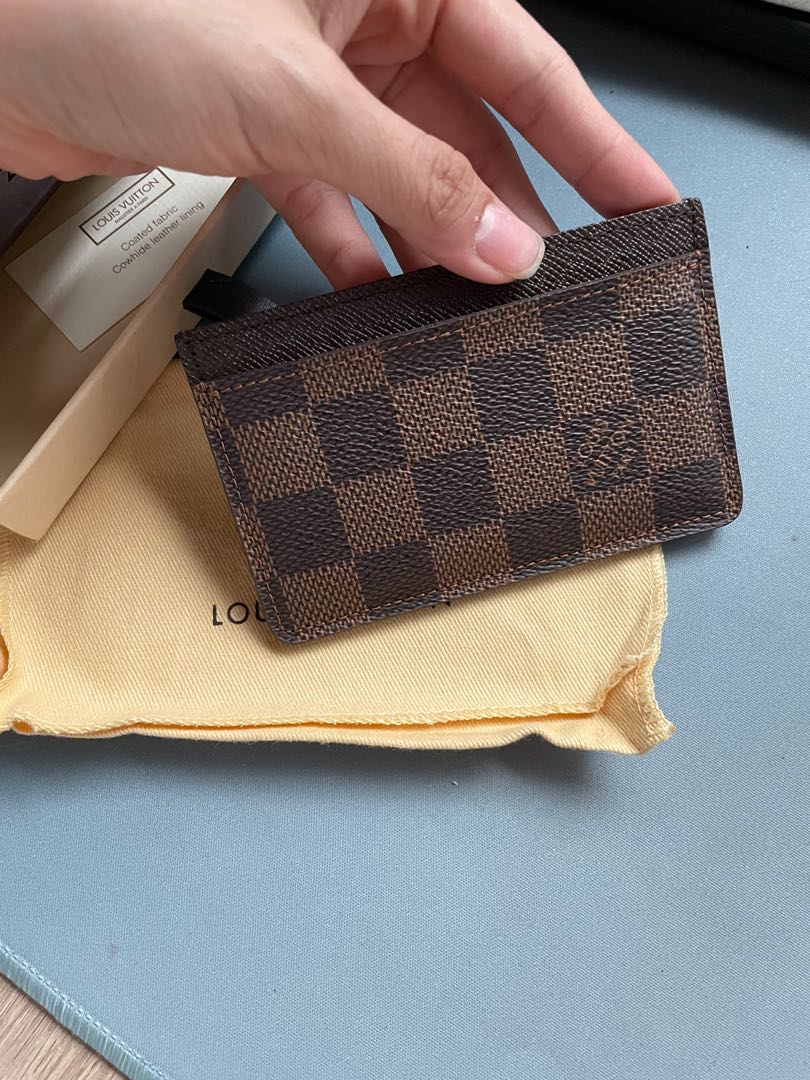 LV holder Damier Ebene, Men's Fashion, Watches & Accessories, Wallets & Holders on Carousell