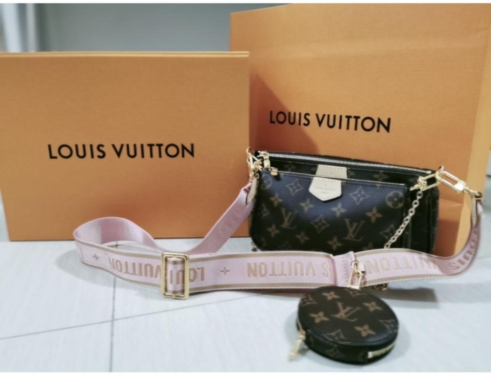Louis Vuitton, Accessories, Louis Vuitton Multi Pochette Accessoires Canvas  Strap Only Rose Claire