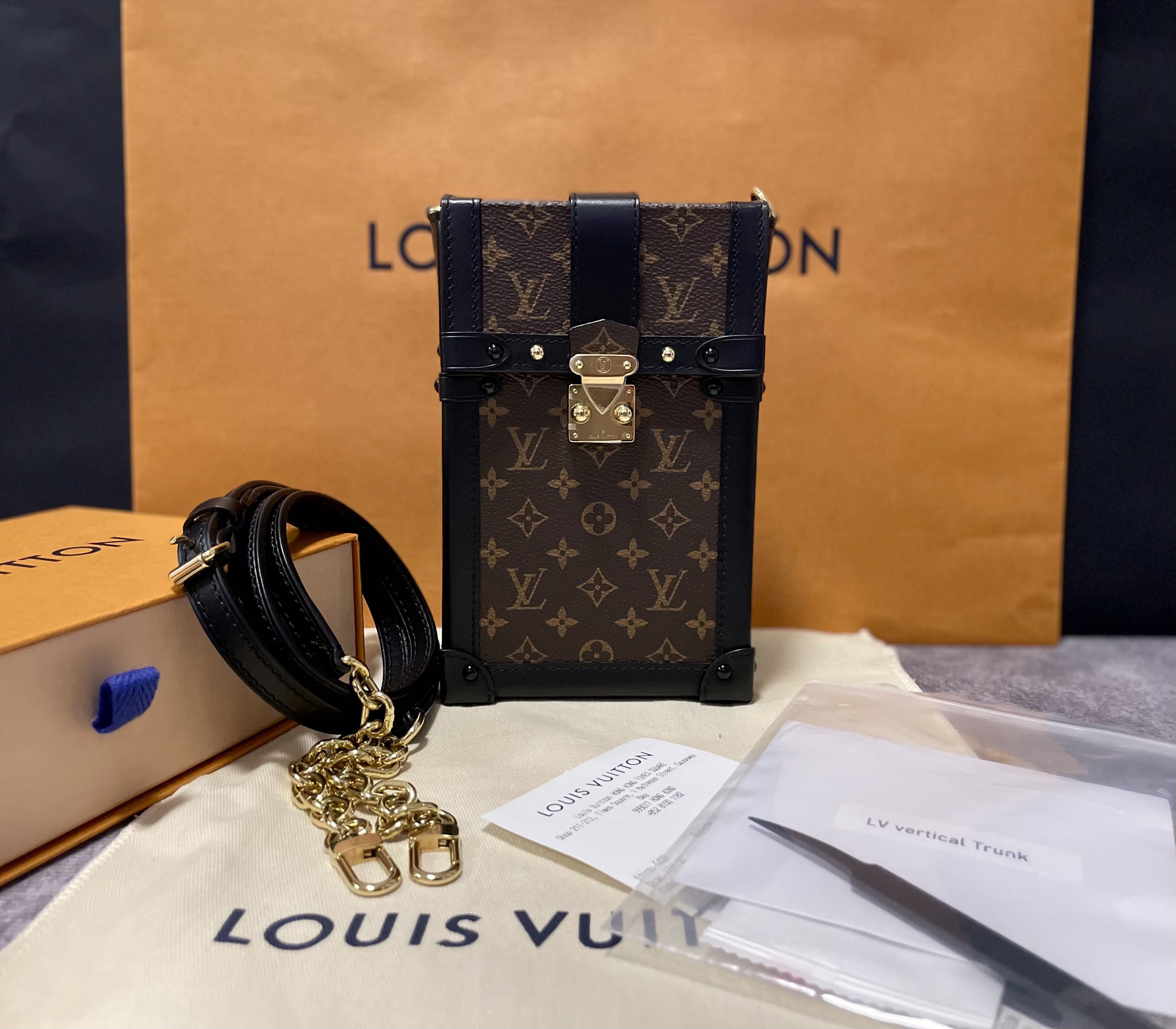 LV Vertical Trunk Pochette Carousell