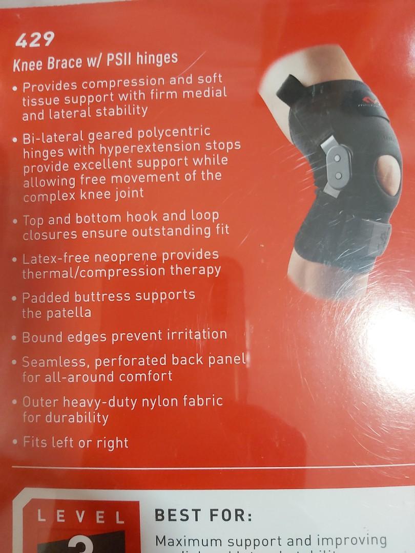 McDavid hinged knee brace, Health & Nutrition, Braces, Support