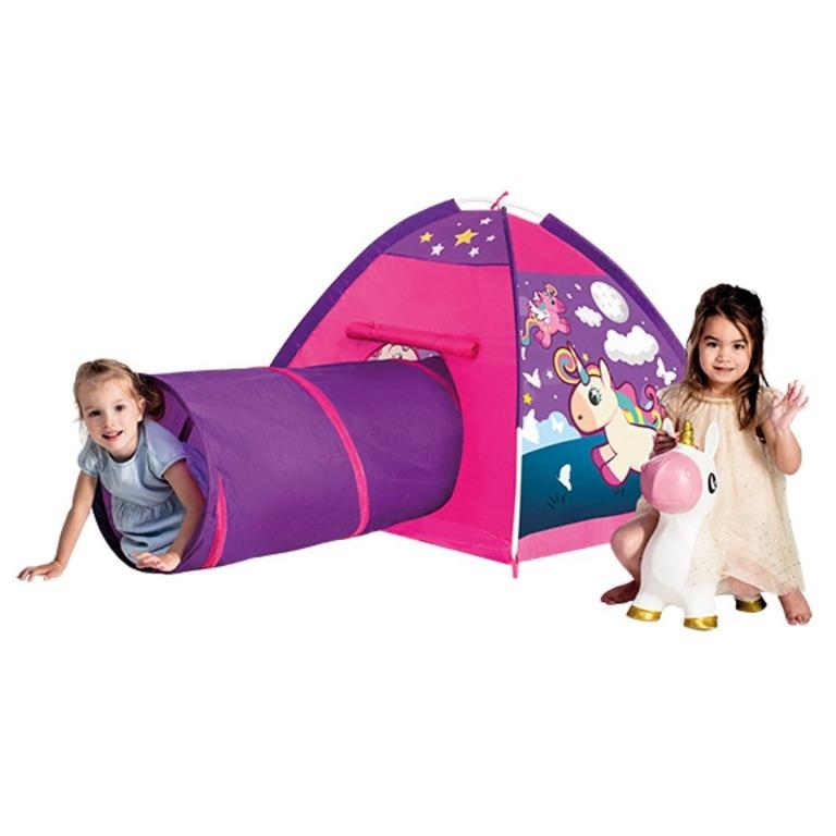 Unicorn tent with top tunnel