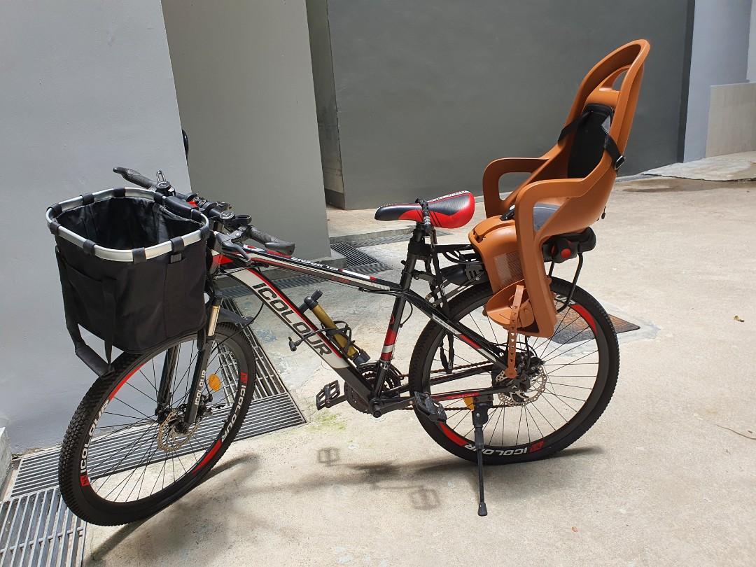 Mountain Bike with rear Child Seat, Sports Equipment, Bicycles & Parts