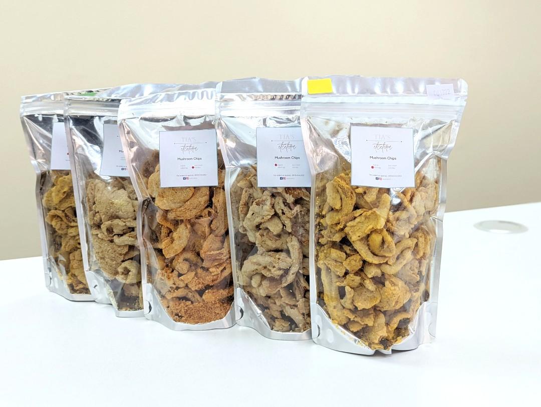 ❕Mushroom Chips ❕ (Category: Packaged & Instant Food) located in Makati City. Submitted by tiasetcetera (Listing ID 1153494504, Image 1). Description: ❕Mushroom Chips❕ Available flavors: ▫️Original ▫️Salted Egg ▫️Sour Cream ▫️Chili BBQ ❕100 grams of goodness in 1 resealable pack❕ ❕Discount will apply for bulk orders❕.
