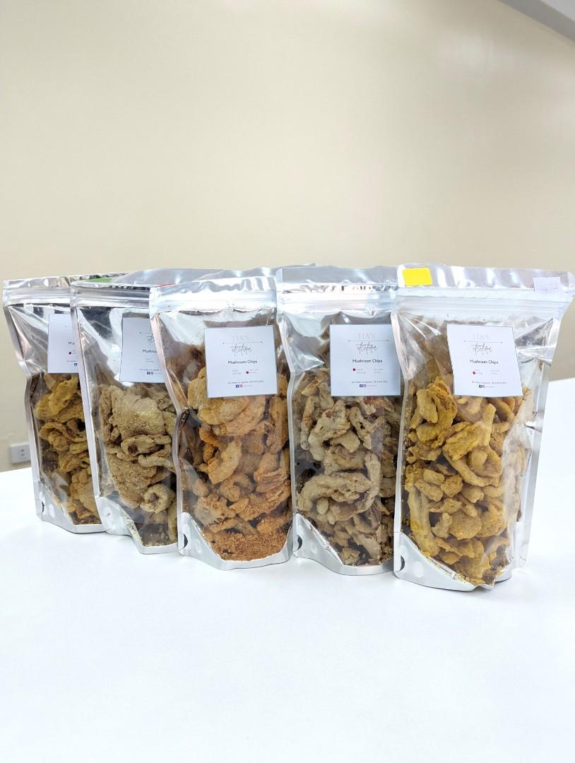 ❕Mushroom Chips ❕ (Category: Packaged & Instant Food) located in Makati City. Submitted by tiasetcetera (Listing ID 1153494504, Image 3). Description: ❕Mushroom Chips❕ Available flavors: ▫️Original ▫️Salted Egg ▫️Sour Cream ▫️Chili BBQ ❕100 grams of goodness in 1 resealable pack❕ ❕Discount will apply for bulk orders❕.