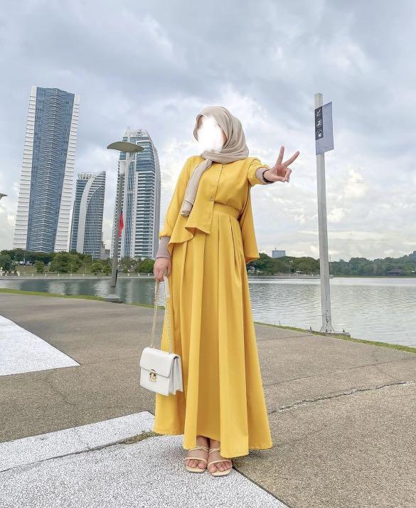 Mustard dress
