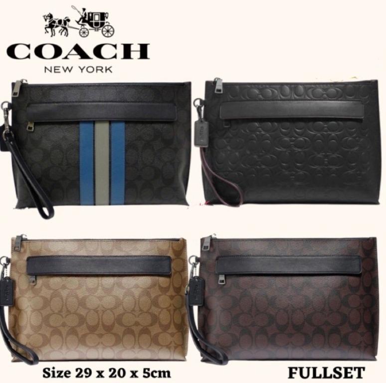 Brand New) COACH Men's Clutch Bag, Men's Fashion, Bags, Belt bags, Clutches  and Pouches on Carousell