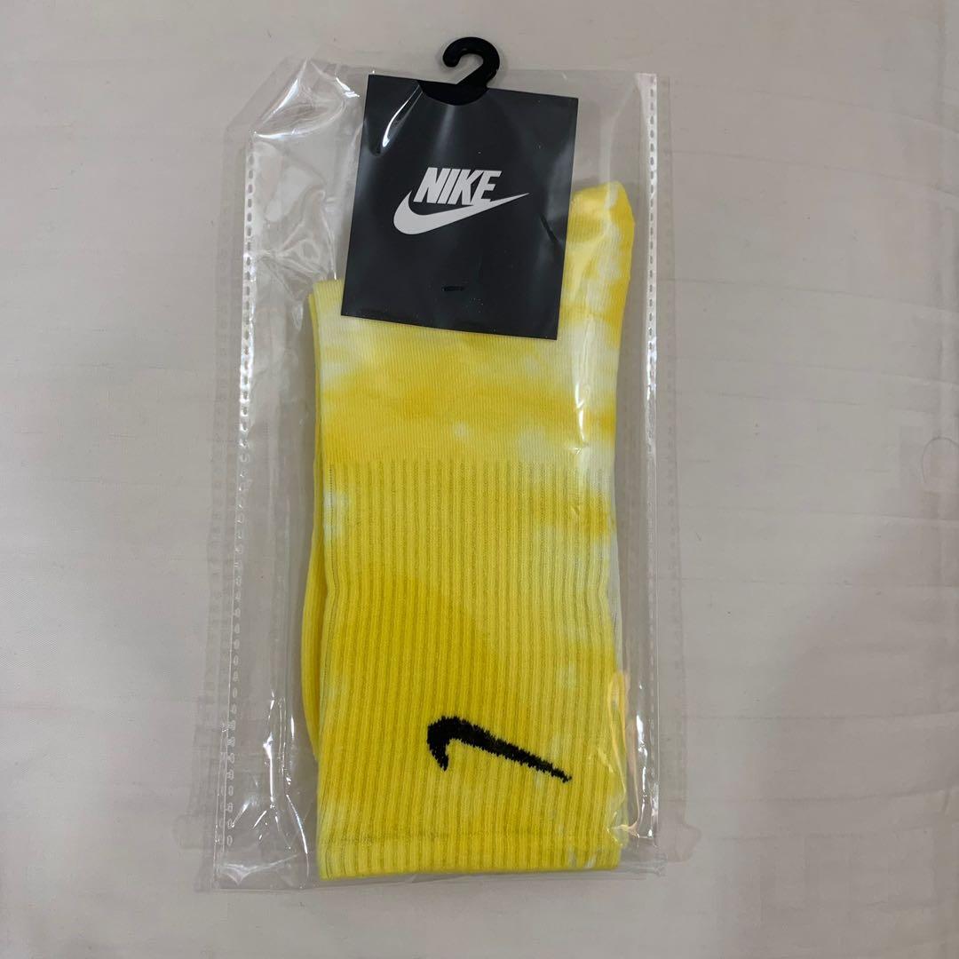 yellow tie dye nike socks