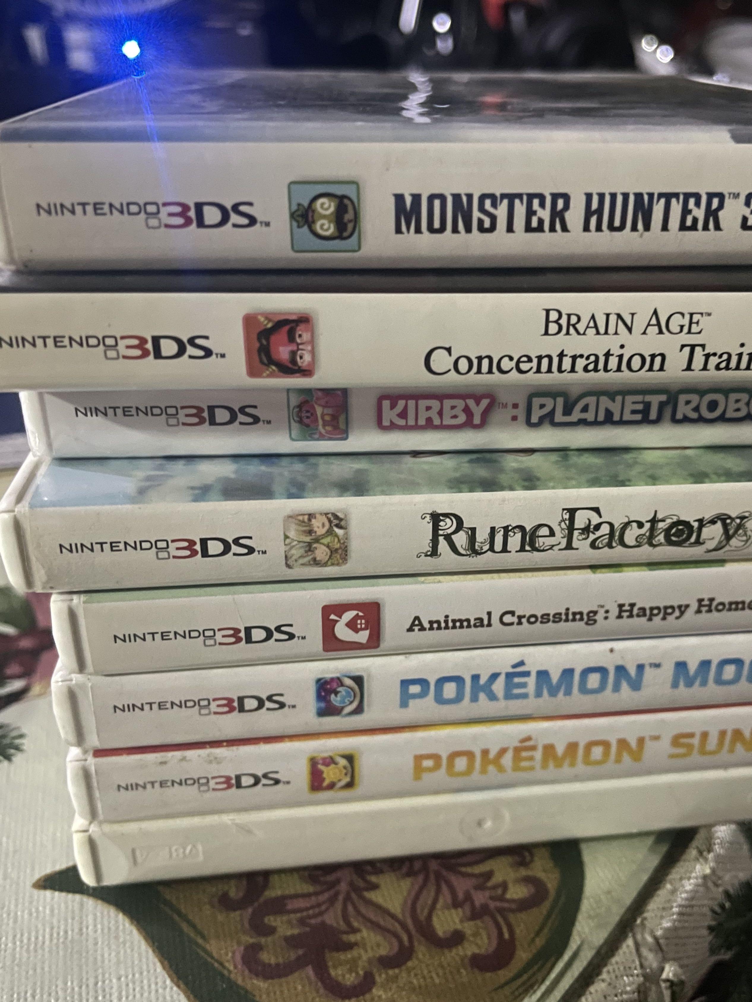 Nintendo Switch Games and 3DS Games (Category: Nintendo) located in Paranaque City. Submitted by _kuching_decluttering (Listing ID 1153485787, Image 2). Description: Switch Mario Tennis Aces - 1900 Monster Hunter Stories 2 SEALED BNEW - 1900 Monster Hunter Gen Ultimate - 1000 Devil May Cry Triple Pack SEALED BNEW - 1450 Octopath Traveller - 1900 Let's Go Pikachu (JPN) - 1,700 Fate Extella Link - 1,350 Wonderful 101 Remastered - 1,450 3DS Games - 