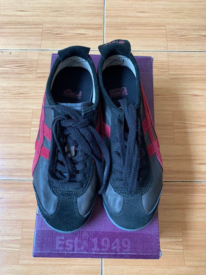 onitsuka tiger red black