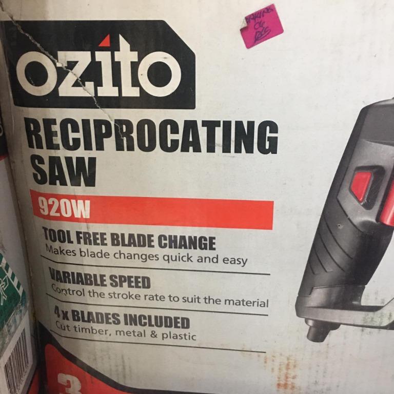Ozito 920w hotsell reciprocating saw