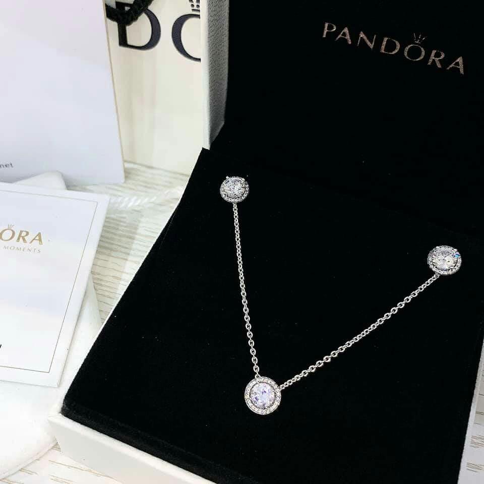 Pandora round classic timeless elegance necklace set