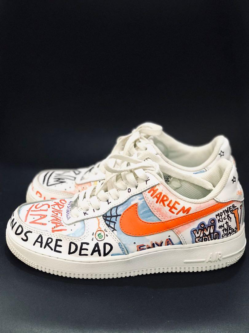 Pauly Vlone x Nike airforce 1 low custom graffiti