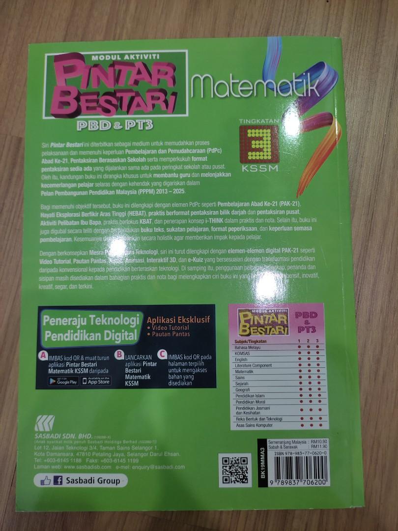 Pintar Bestari Matematik Tingkatan 3 Kssm Hobbies Toys Books Magazines Textbooks On Carousell
