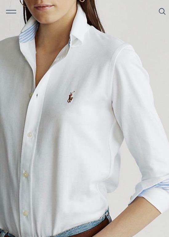 Ralph lauren knit oxford shirt online