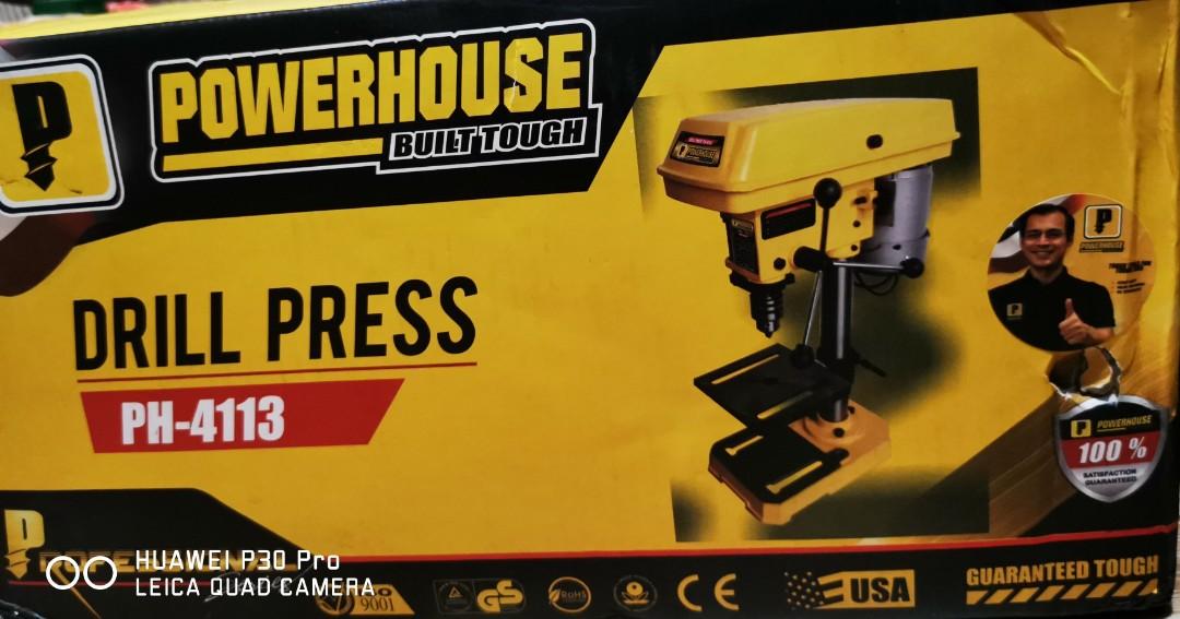 Powerhouse drill press (Category: Construction Tools & Equipment) located in Cainta. Submitted by lsashop (Listing ID 1153428988, Image 1). Description: powerhouse drill press model PH-4113.